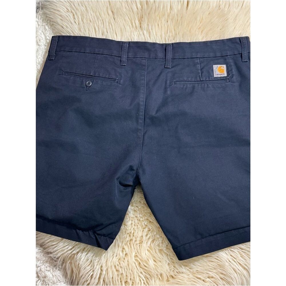 Carhartt Men’s Dark Navy Flat Front Work Shorts